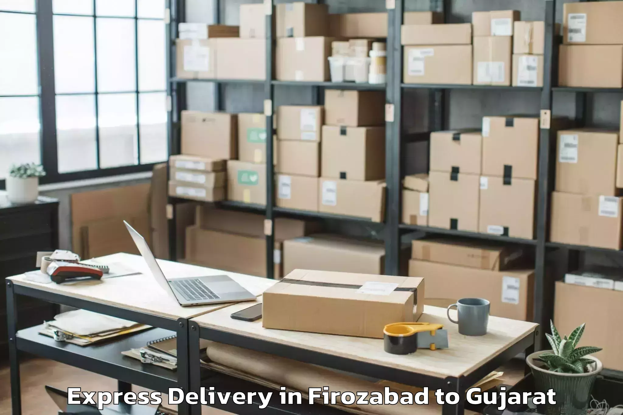 Comprehensive Firozabad to Adalaj Express Delivery